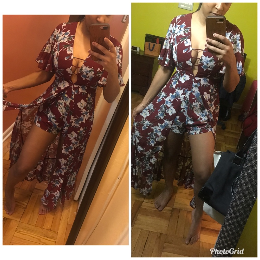 Last one!! Make an offer! Maxi floral romper small - Picture 7 of 7